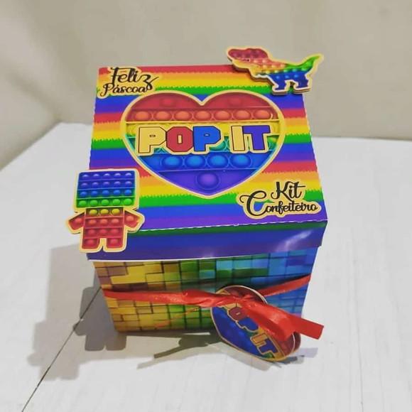 Arquivo de corte Caixa explosão páscoa pop it ( LEIA A DESCR
