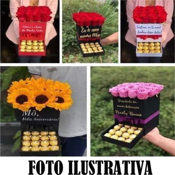 Arquivo de Corte Caixa Flores + Docinho (compre 1 Leve+10