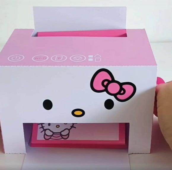 Arquivo de Corte Caixa Impressora Hello Kitty(compre 1 Lv+11