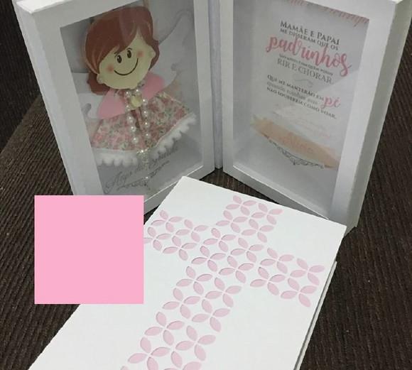 Arquivo de Corte Caixa Livro Batizado Menina (compre 1 Lv+5