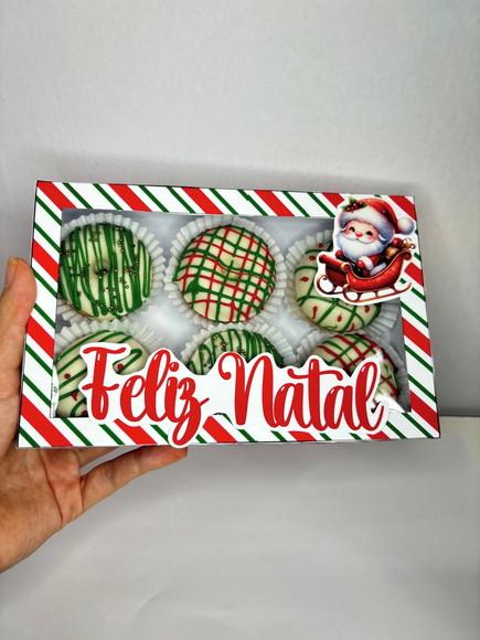 Arquivo de Corte Caixa Natal 6 Donuts (compre 1 Leve+10