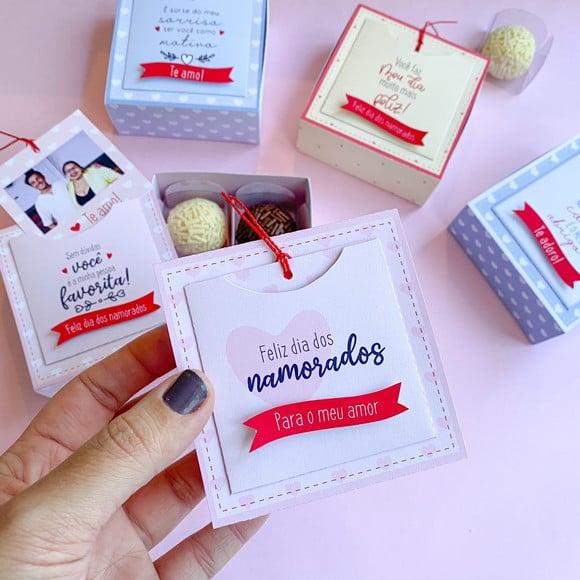 Arquivo de Corte Caixa para Doce com Foto Namorados ( compre 1 lv