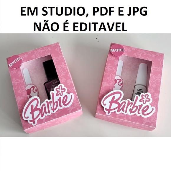 Arquivo de Corte Caixa para Esmalte Barbie( Compre 1 e Lv+11