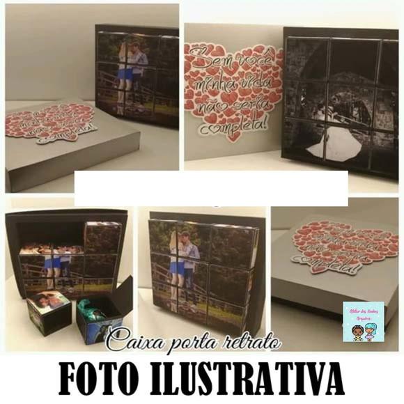 Arquivo de Corte Caixa Porta Retrato Cubo ( Compre 1 e Leve+