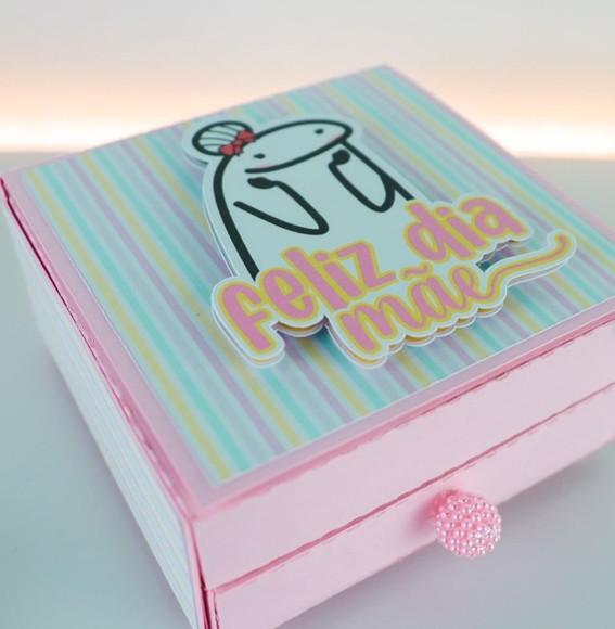 Arquivo de Corte Caixa Rosas Flork Dia das Mães ( Leia a Des