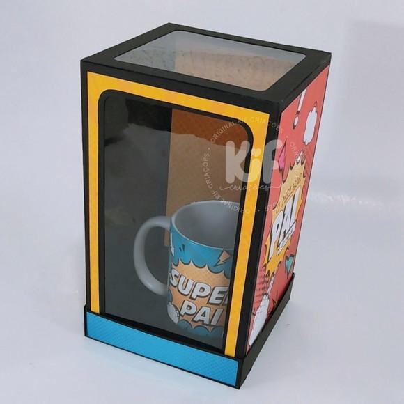 Arquivo de Corte Caixas Caneca Super Pai 2 ( Leia a Descriçã