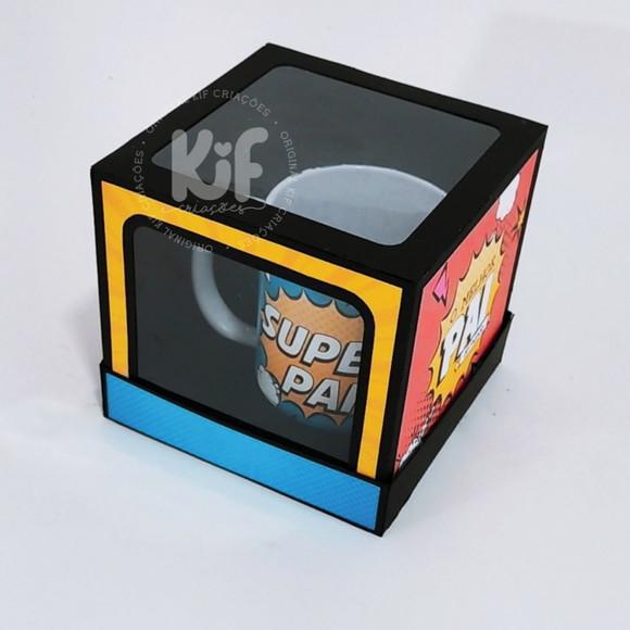 Arquivo de Corte Caixas Caneca Super Pai 2 ( Leia a Descriçã