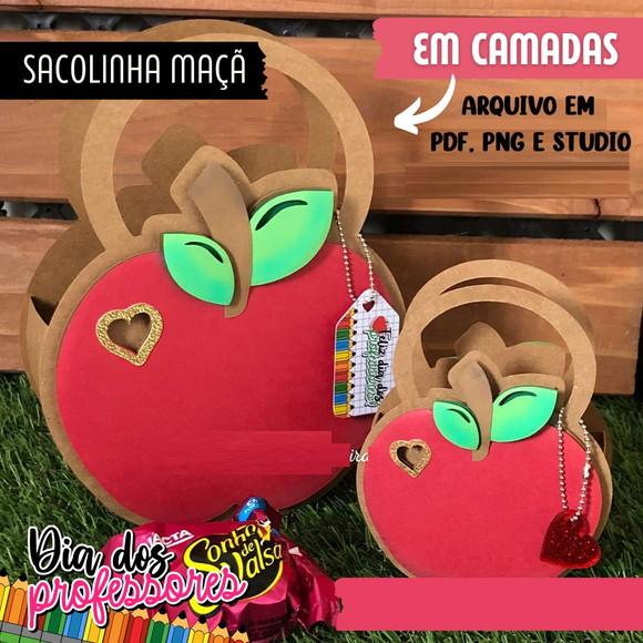 Arquivo de Corte Caixas Maças ( Compre 1 e Leve + 10