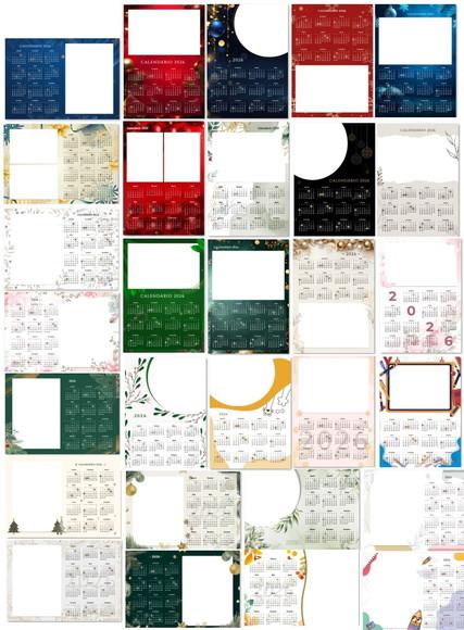 Arquivo de Corte Calendários 2026 - 2 (compre 1 Lev+11