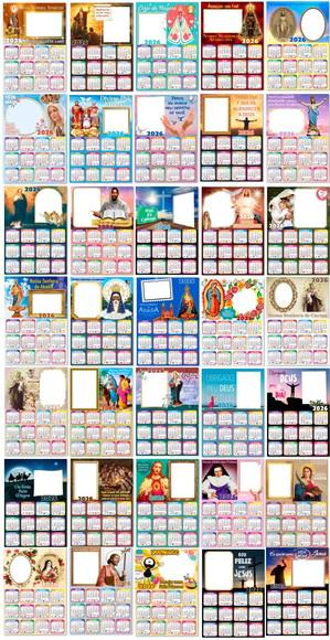 Arquivo de Corte Calendários Religiosos (compre 1 Lev+11