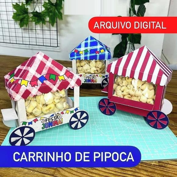 Arquivo de Corte Carrinho de Pipoca Arraia ( Leia a Descriçã