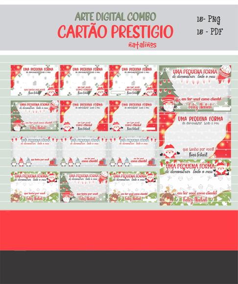 Arquivo de Corte Cartões Prestigio Natal (compre 1 e Lev+10