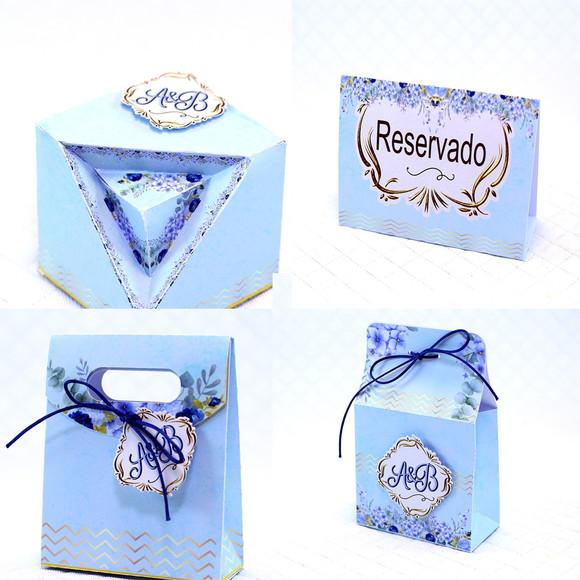 arquivo de corte casamento floral azul 2 ( LEIA A DESCRIÇÃO)