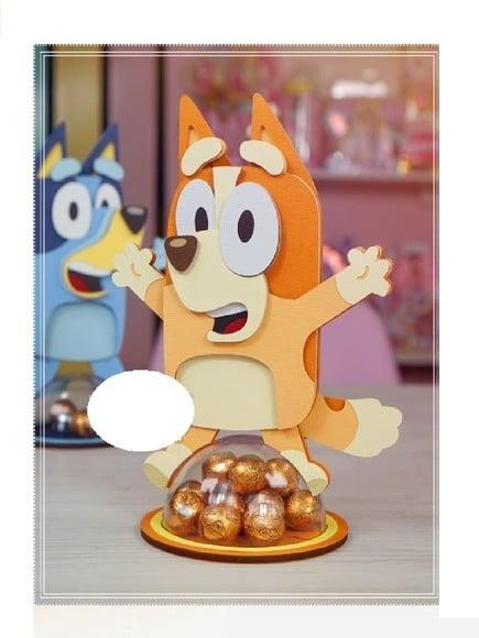 Arquivo de Corte Centro de Mesa Bluey Dog (compre 1 Lev+11