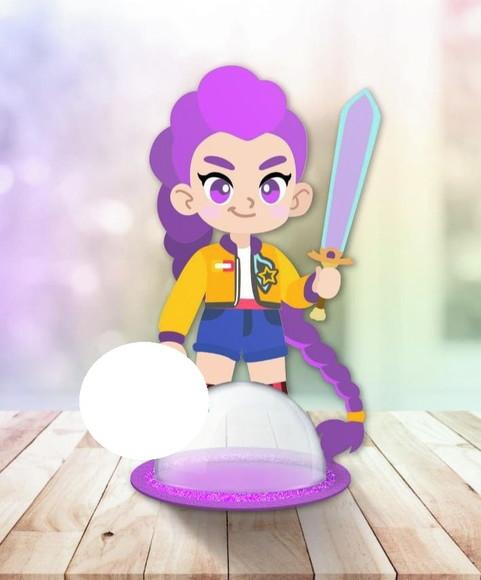 Arquivo de Corte Centro de Mesa Guerreiras do Kpop (