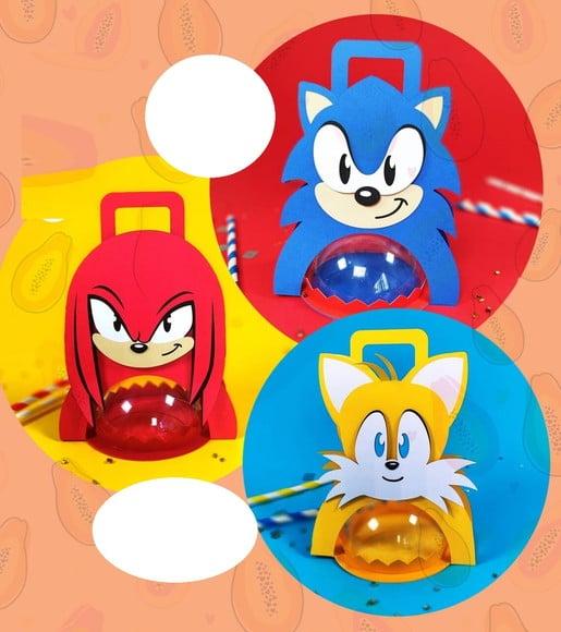 Arquivo de Corte Centro de Mesa Sonic (compre 1 Lev+11