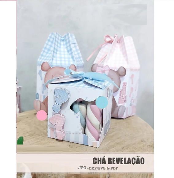 Arquivo de Corte Chá Revelação Ursinhos 15 (compre 1 Lv+10