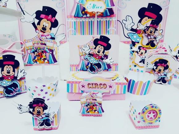 Arquivo de Corte Circo da Minnie ( Compre 1 Leve+5
