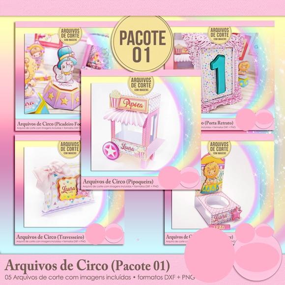 Arquivo de corte Circo Rosa 6 ( LEIA A DESCRIÇÃO