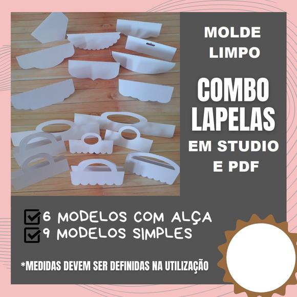 Arquivo de Corte Combo de Lapelas Molde (compre 1 Lev+11