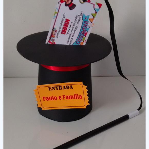 Arquivo de Corte Convite Cartola Circo( Compre 1 e Leve+10