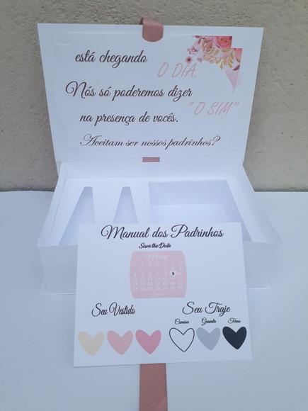 Arquivo de Corte Convite Padrinho e Madrinha 3 (compre 1 Lv+