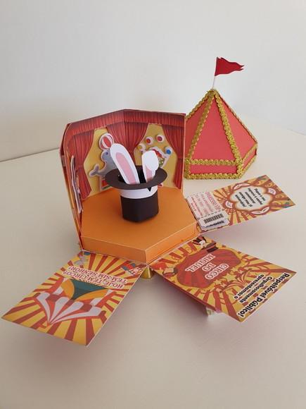 Arquivo de Corte Convite Tenda Circo (compre 1 Lev+11