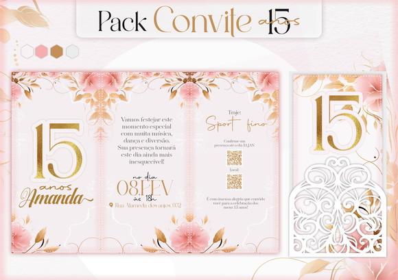 Arquivo de Corte Convites 15 Anos (compre 1 e Leve+10)