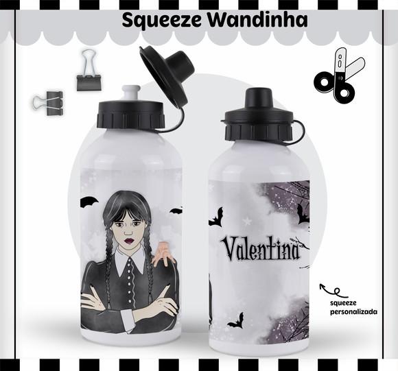 Arquivo de Corte Etiqueta Escolar Wandinha (compre 1 lv+5