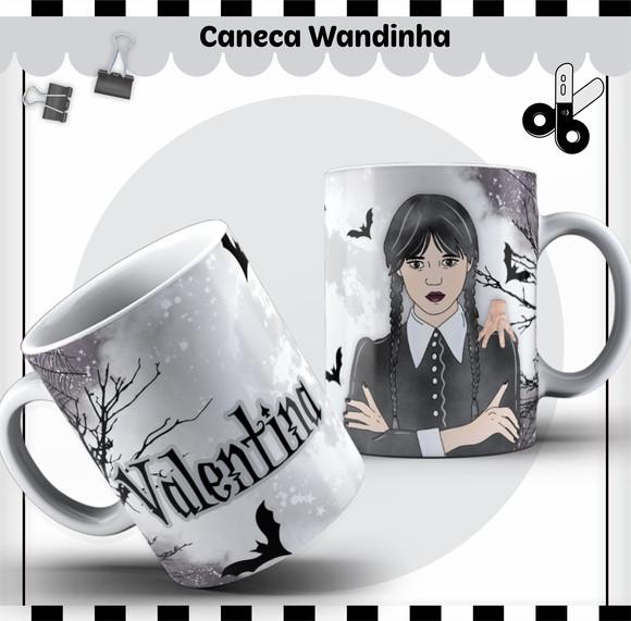 Arquivo de Corte Etiqueta Escolar Wandinha (compre 1 lv+5