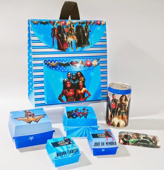 Arquivo de Corte Kit Escolar Liga da Justiça (compre 1 Lv+11