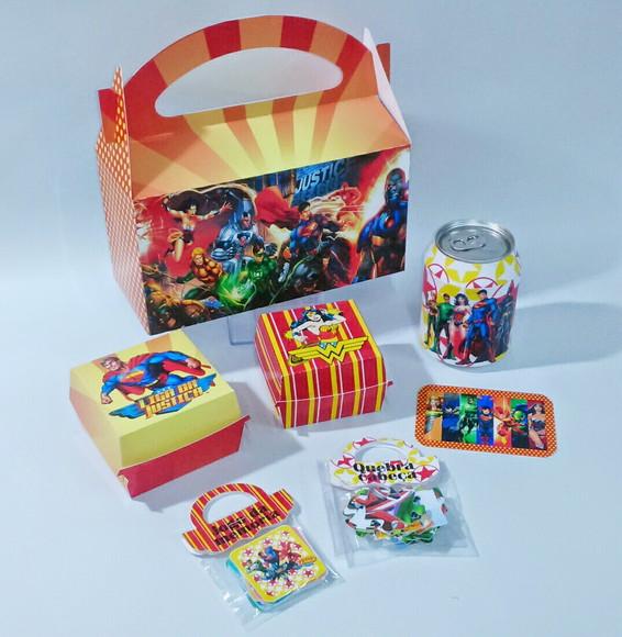 Arquivo de Corte Kit Escolar Liga da Justiça (compre 1 Lv+11
