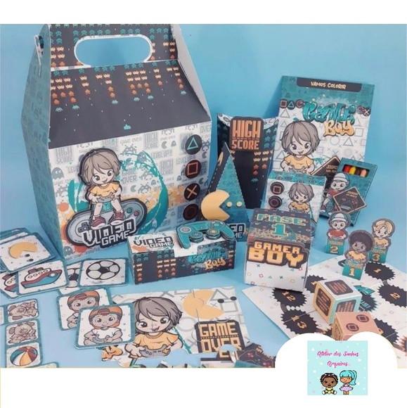Arquivo de corte Kit Game Azul ( LEIA A DESCRIÇÃO