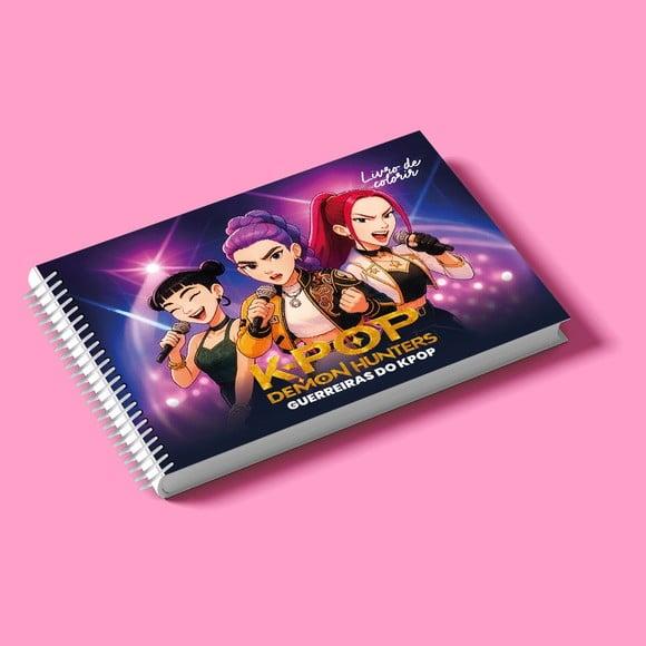 Arquivo de Corte Livro de Colorir Guerreiras Kpop