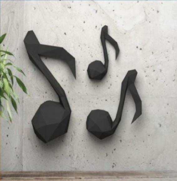 Arquivo de Corte Low Poly Nota Musical( Compre 1 e Leve + 10