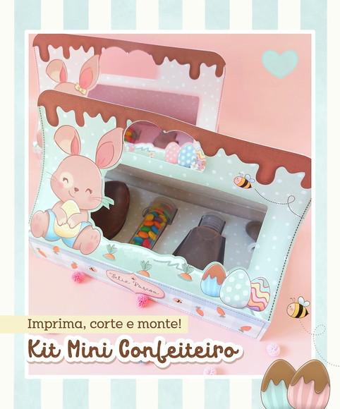 Arquivo de Corte Mini Confeiteiro Coelho 1 (compre 1 Leve+10