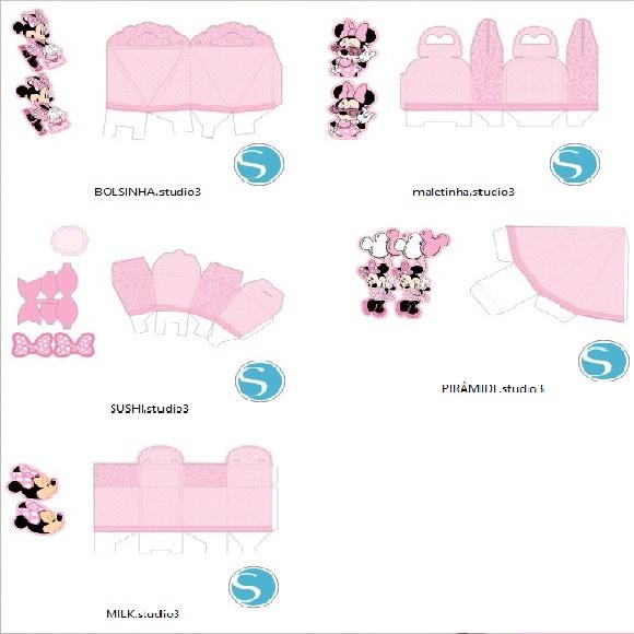 Arquivo de Corte Minnie Rosa 27 (compre 1 Leve+10
