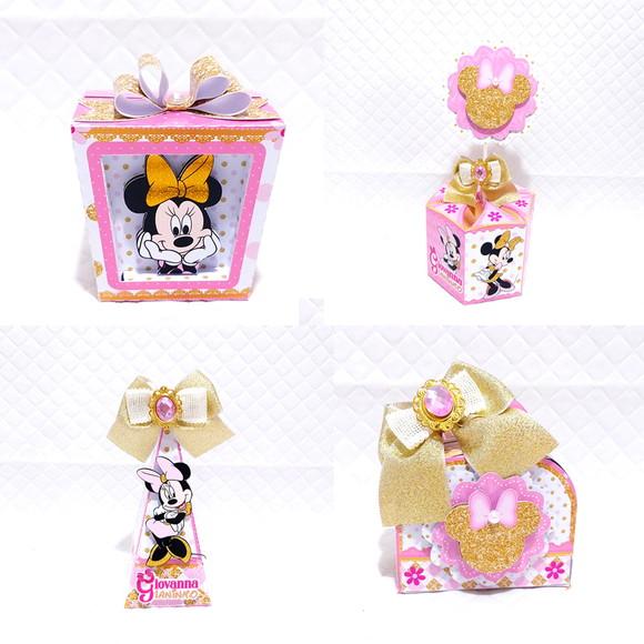 Arquivo de Corte Minnie Rosa Dourado 7 ( Compre 1 Leve+10