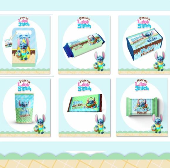Arquivo de Corte Páscoa Stitch Menino (compre 1 Lev+11