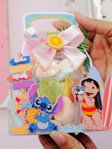 Arquivo de Corte Porta Copo Bolha Stitch (compre 1 Lev+11
