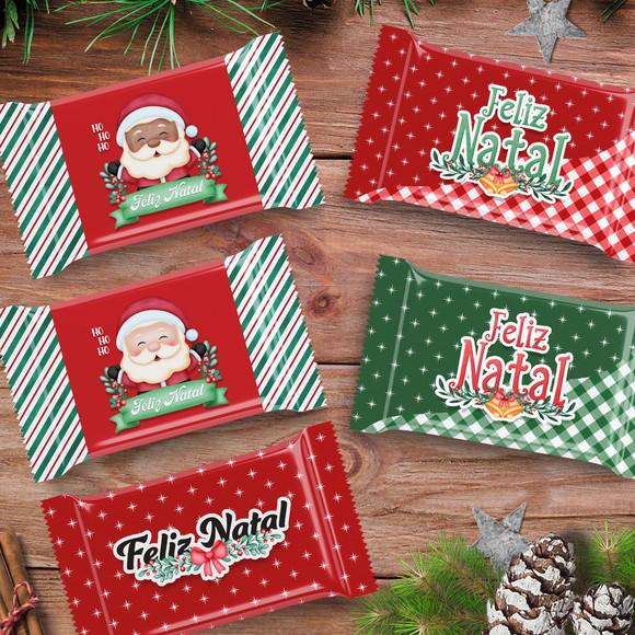 Arquivo de Corte Rotulo Kitkat e Barra de Chocolate Natal