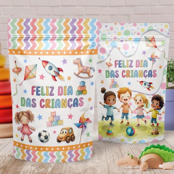 Arquivo de Corte Rotulo Saquinho Zip Crianças(compre 1 Lv+11