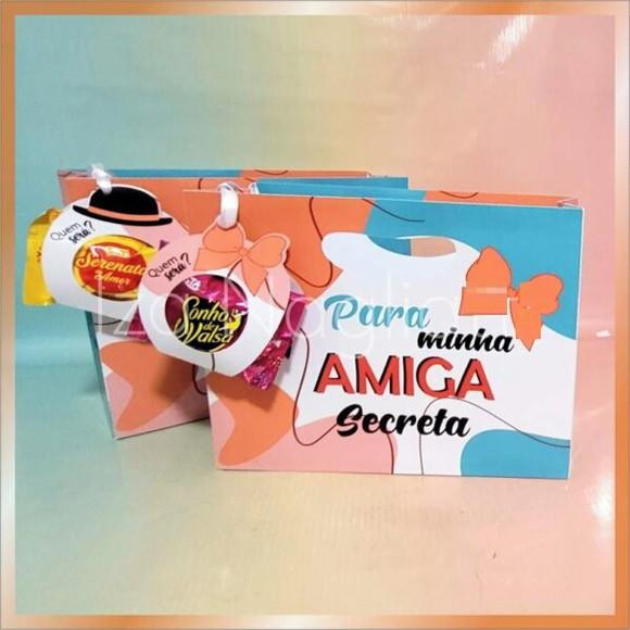 Arquivo de Corte Sacola Amigo Secreto (compre 1 Leve +11