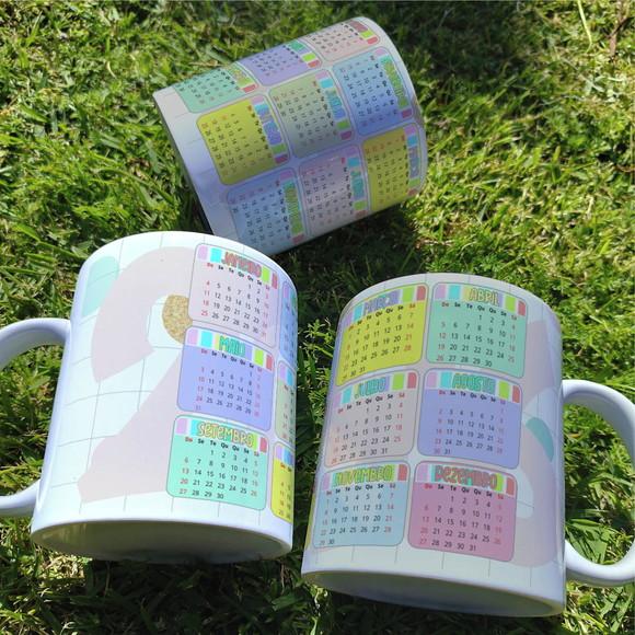 Arquivo de Corte Sublimação Calendário Caneca (compre 1lv+11