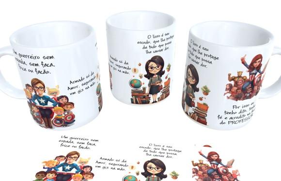 Arquivo de Corte Sublimação Caneca Professores 3