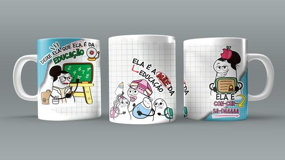 Arquivo de Corte Sublimação Caneca Professores 3