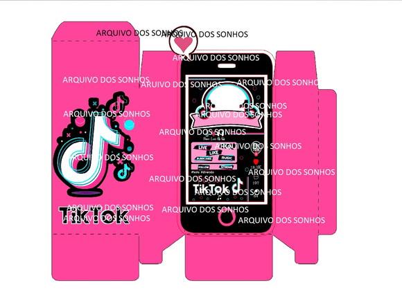Arquivo de Corte Tik Tok 23 (compre 1 Leve+5