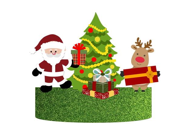 Arquivo de Corte Topo de Bolo Natal 2020 - 5 (compre 1 leve+5