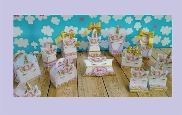 Arquivo De Corte Unicornio Rosa E Dourado ( Leia A Descrição