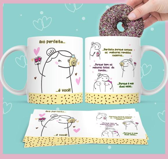 Arte Caneca Sublimação Flork Avós (compre 1 leve +5